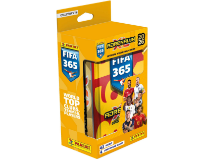 Panini FIFA 365 2025-2026 Adrenalyn plechová krabička hranatá