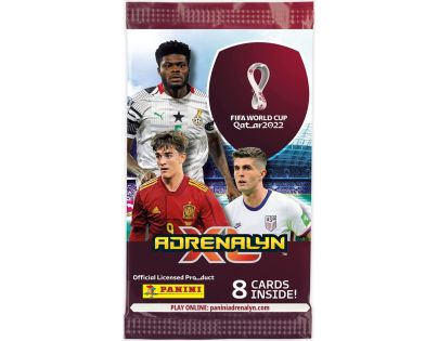Panini Fifa World Cup 2022 Adrenalyn plechová krabička do vrecka oranžová