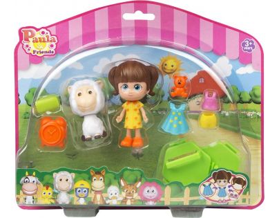 Paula & Friends  bábika s doplnkami a zvieratkom ovečka
