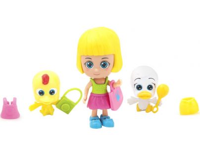 Paula & Friends  bábika s doplnkami a zvieratkom žltá a biela kačičky