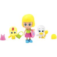 Paula & Friends  bábika s doplnkami a zvieratkom žltá a biela kačičky