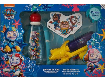 Paw Patrol darčeková sada EDT 100ml s vodnou pištoľou a terčom