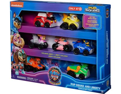 Spin Master Labková patrola vo velkofilme Multibalenie mini autíčok 7 ks