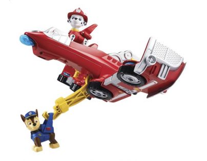 Paw Patrol rýchlo meniace sa vozidlá Marshall Flip a lietajúci stroj