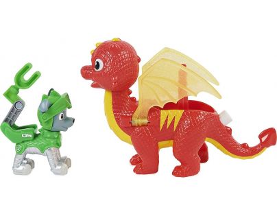 Paw Patrol Rytieri figúrky s drakom Rocky