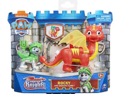 Paw Patrol Rytieri figúrky s drakom Rocky