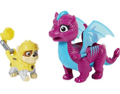 Paw Patrol Rytieri figúrky s drakom Rubble