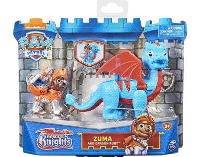 Paw Patrol rytieri figúrky s drakom Zuma