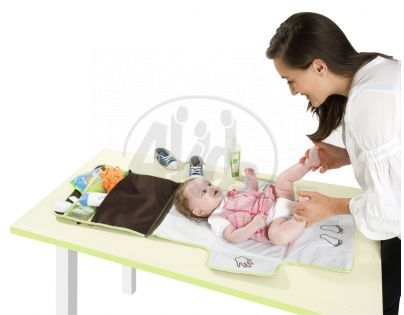 Přebalovací taška Free Hand CHOCO/GREEN Babymoov 043503