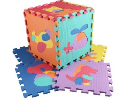 Alltoys Pěnová podložka zvířátka a dopravní prostředky 10 ks