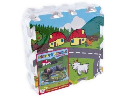 Teddies Puzzle penové Mesto 9 dielikov