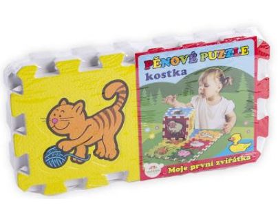 Teddies Puzzle penové Moje prvé zvieratká 6 dielikov