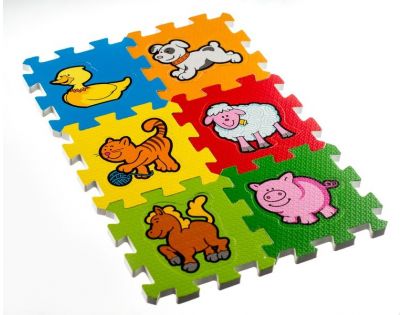 Teddies Puzzle penové Moje prvé zvieratká 6 dielikov