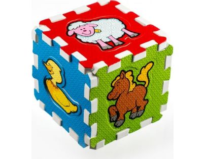 Teddies Puzzle penové Moje prvé zvieratká 6 dielikov