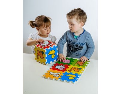 Teddies Puzzle penové Moje prvé zvieratká 6 dielikov