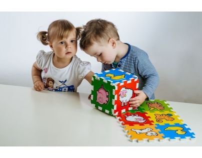 Teddies Puzzle penové Moje prvé zvieratká 6 dielikov