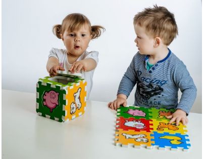 Teddies Puzzle penové Moje prvé zvieratká 6 dielikov