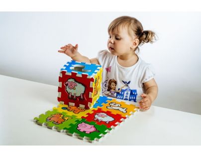 Teddies Puzzle penové Moje prvé zvieratká 6 dielikov