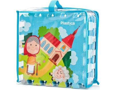 Plastica Puzzle penové Dedina 9 dielikov