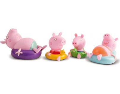 TM Toys Peppa Pig figúrky do kúpeľa 4 ks rodina