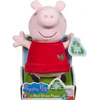 TM Toys Peppa Pig plyšová Peppa červené šatôčky 20 cm 3