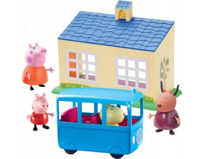 Peppa Pig Škola a školský autobus hrací set