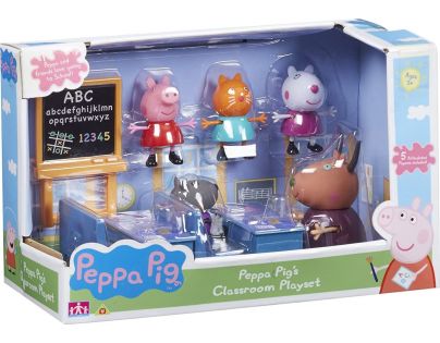 Peppa Pig školská trieda 5 figúrok - Poškodený obal