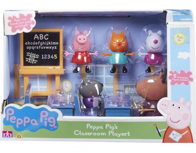 Peppa Pig školská trieda 5 figúrok