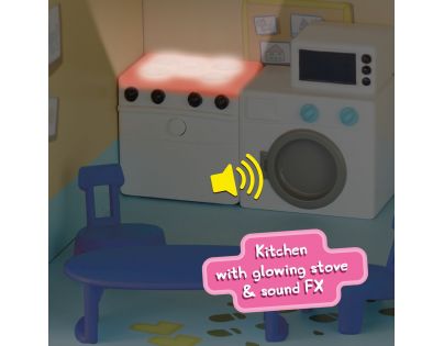 TM Toys Peppa Pig veľký drevený rodinný dom so svetlom a zvukom
