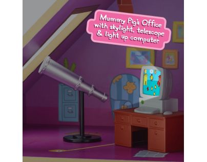 TM Toys Peppa Pig veľký drevený rodinný dom so svetlom a zvukom