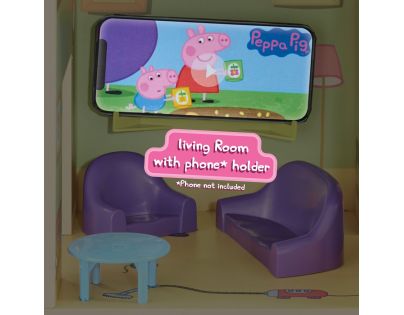 TM Toys Peppa Pig veľký drevený rodinný dom so svetlom a zvukom