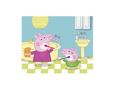 Dino Peppa Pig: Veselý deň 20 Drevené licenčné kocky