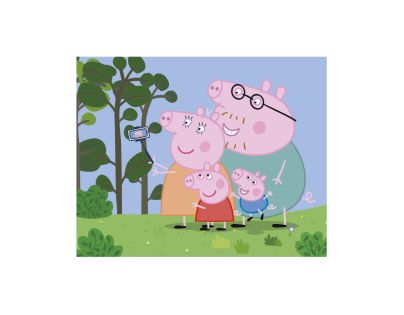 Dino Peppa Pig: Veselý deň 20 Drevené licenčné kocky