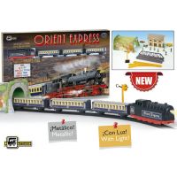 Pequetren Orient express so stanicou, mostom a tunelom 2