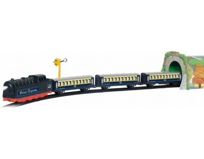 Pequetren Orient express so stanicou, mostom a tunelom