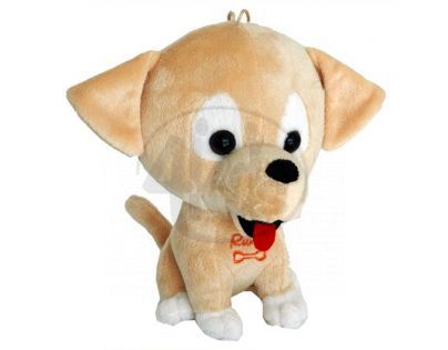 MIKRO 94075 - Pejsek Rufy plyšový  česky mluvící (19cm)