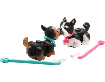 Pet Parade 2pack zvieratko 9,5 x 5 x 4 cm - čierno-biely psík