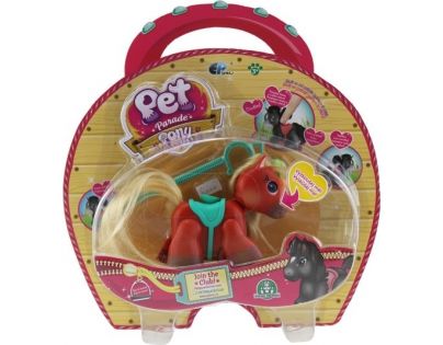 Pet Parade poník 8 x 8 x 2 cm 1pack tehlovo hnedá