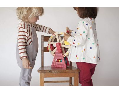 Petitcollage Drevené ruské koleso