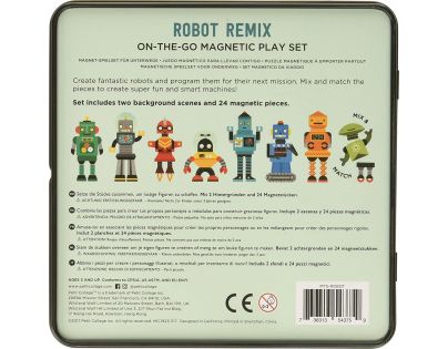 Petitcollage Puzzle magnetické Knižka Roboti 25 dielikov