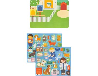 Petitcollage Puzzle magnetické Tabuľka Veterinárna klinika 50 dielikov
