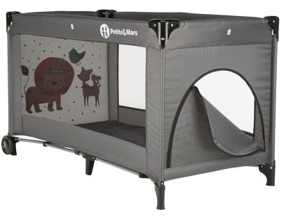 Petite&Mars Postieľka cestovná Koot Lion Grey