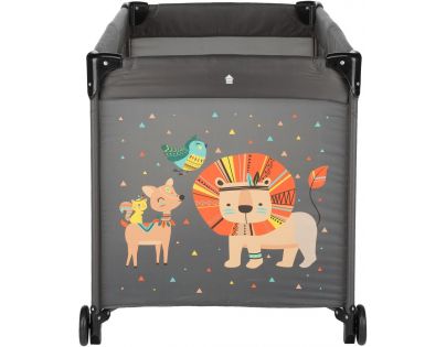 Petite&Mars Postieľka cestovná Koot Lion Grey