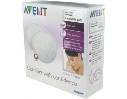 Avent absorpční vložky bavlněné prací 6 ks