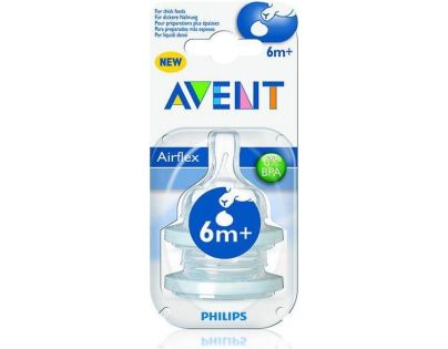 Avent Cumlík Airflex silikónový na kašu 2 ks