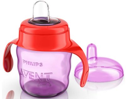 Philips Avent hrneček pro první doušky Classic 200 ml červeno fialová