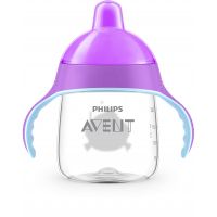 Avent netečúci hrnček Rybka fialový 260ml 3