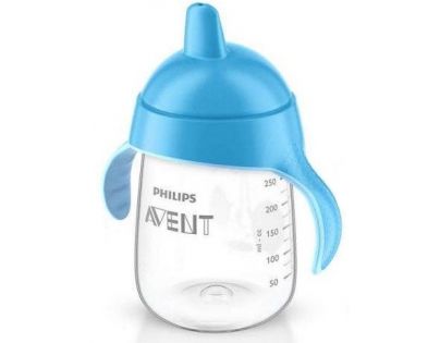 Philips Avent hrnček pre prvý dúškami Premium 340 ml modrá