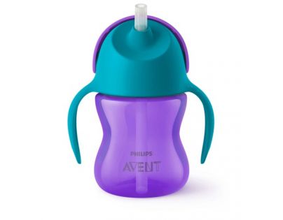 Philips Avent Hrnček so slamkou fialový 200 ml dievča