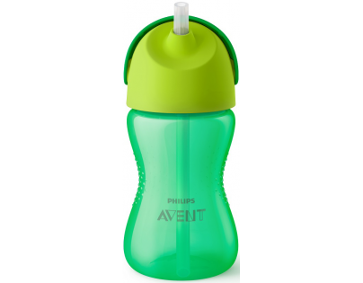 Philips Avent Hrnček s ohebnou slamkou 300 ml zelený
